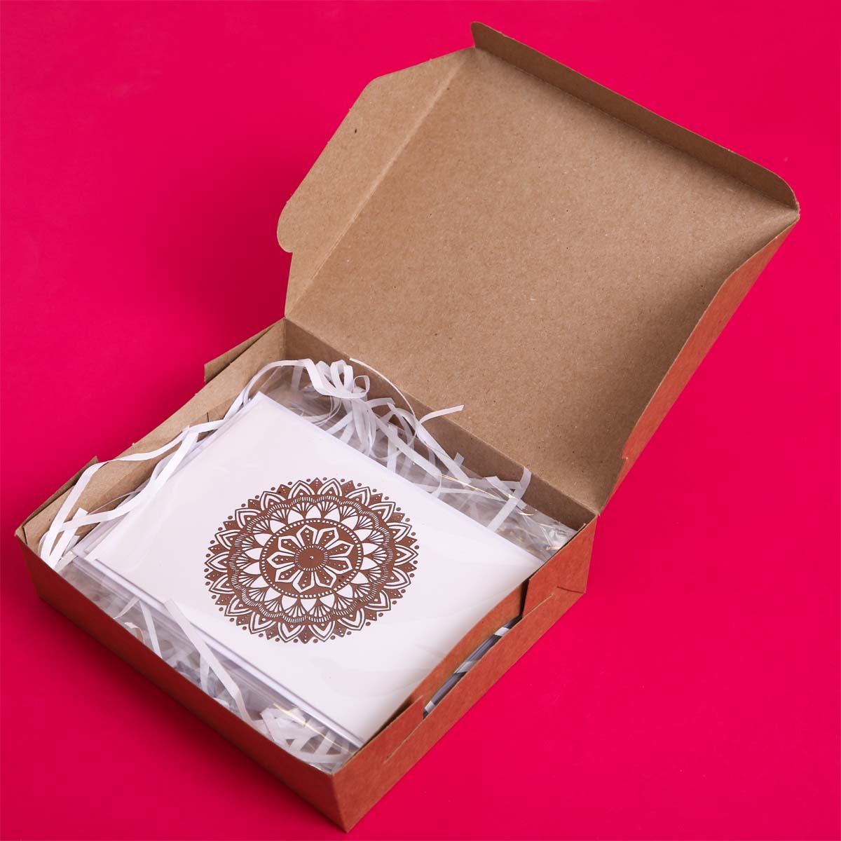 Silver Foil Luna Mandala Card Set