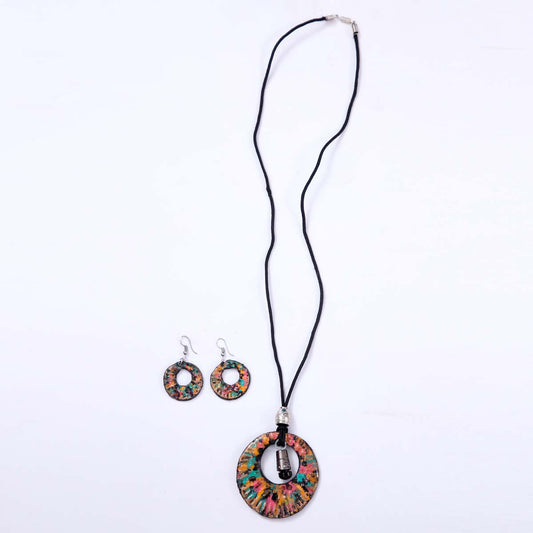 Jeweled Sphere Necklace & Earring Set