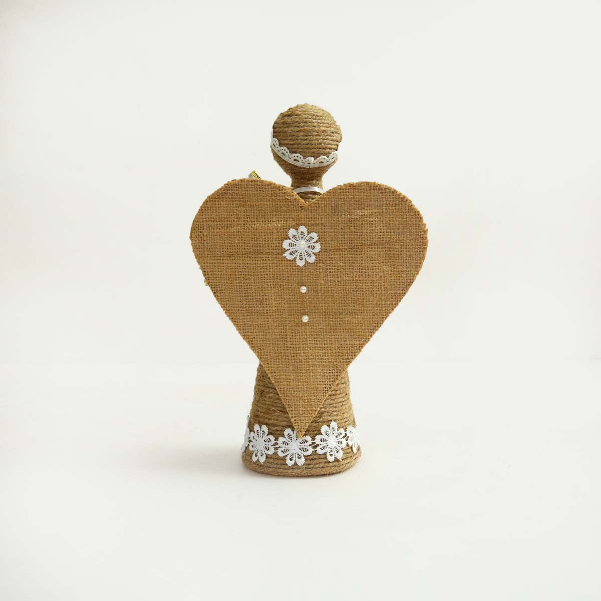 Burlap Thread Angel Ornament