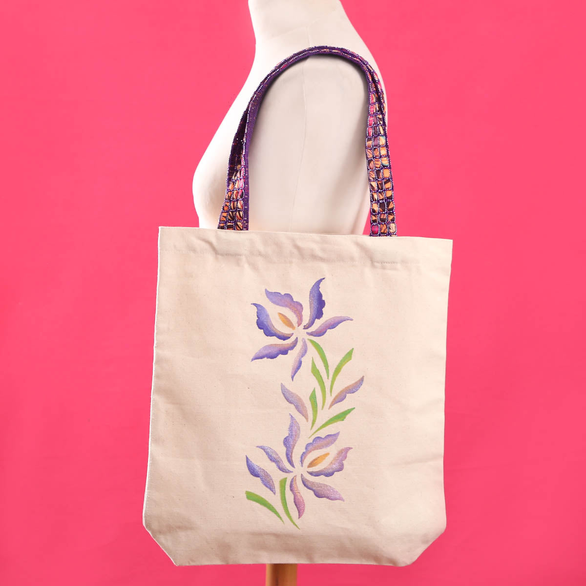 Lilac Floral Tote