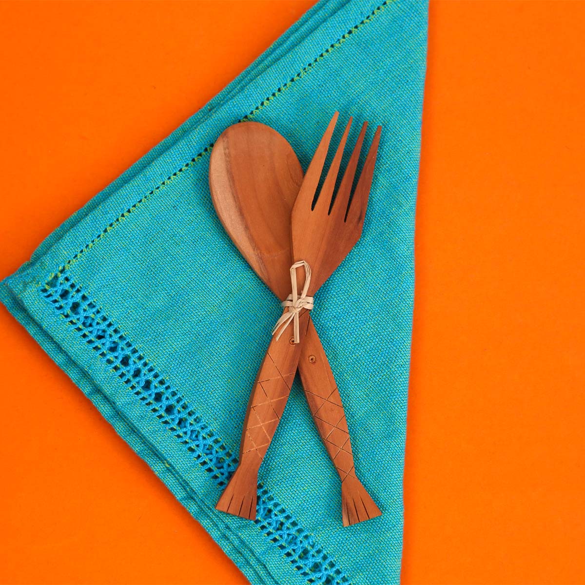 Wooden Fork & Spoon Set