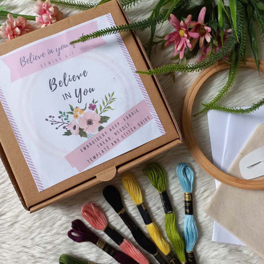 Believe In You' Embroidery Kit