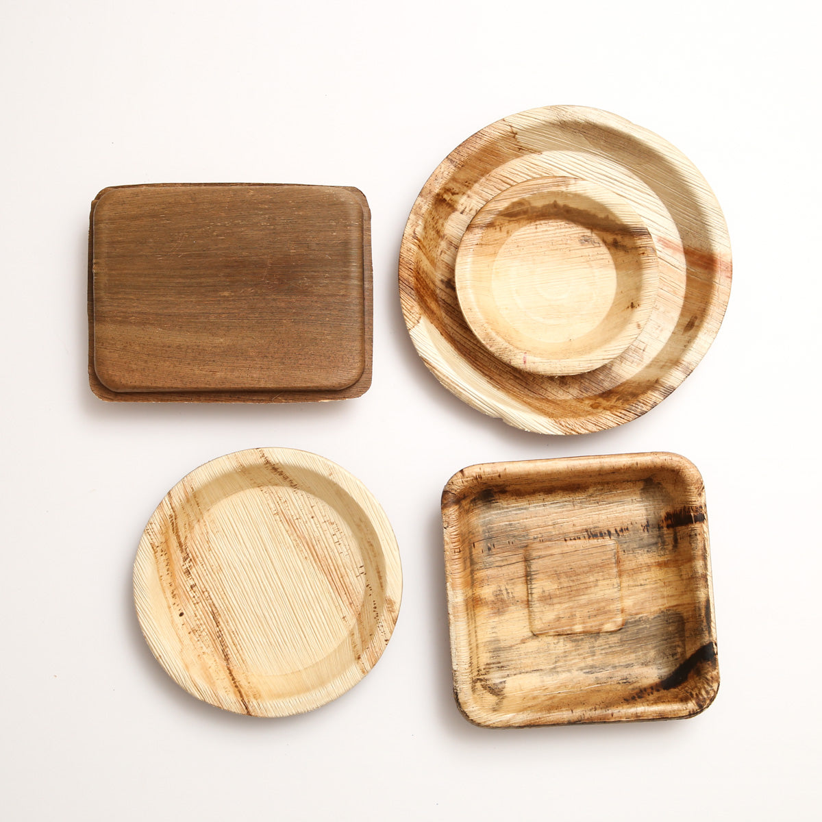 Areca Nut Plate & Bowl Set