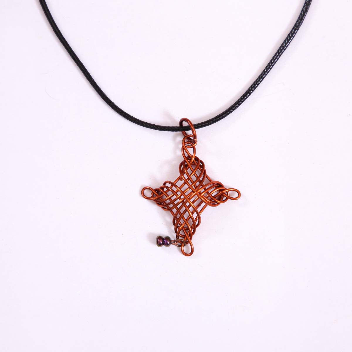 Copper Diamond Necklace