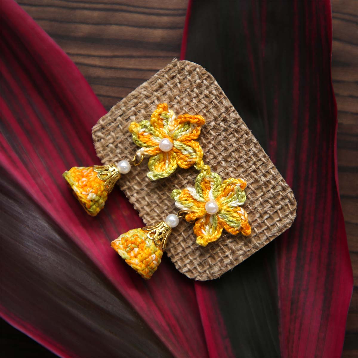 Crochet Jhumka Earrings
