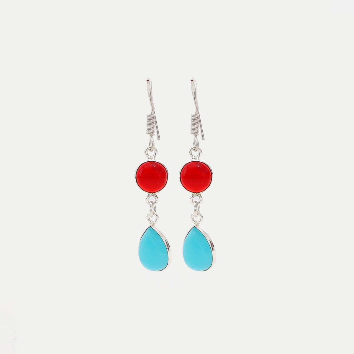 Coral Drop Earrings