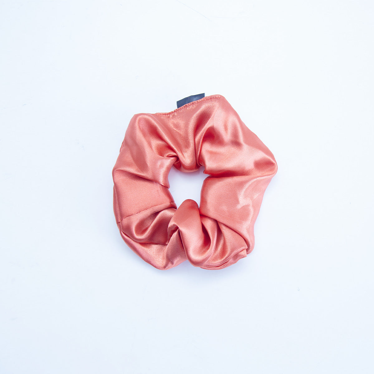 Peach Satin Scrunchie