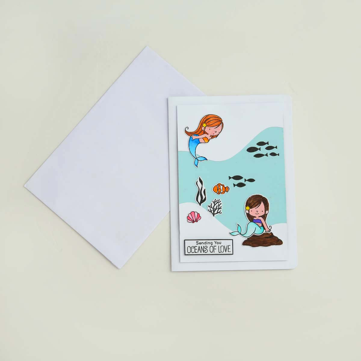 Mermaid Love Birthday Card