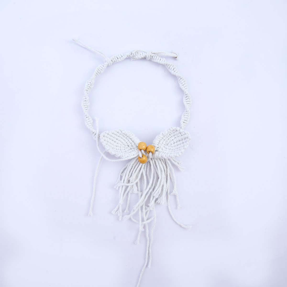 White Macrame Wreath