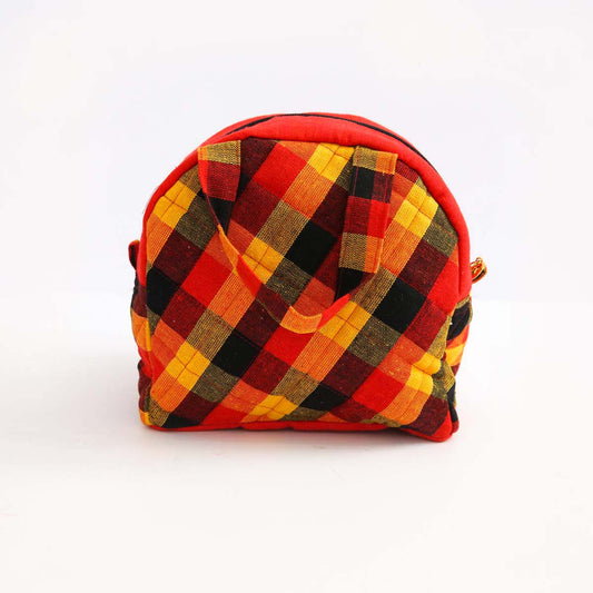 Red Loaf Handloom Lunch Bag