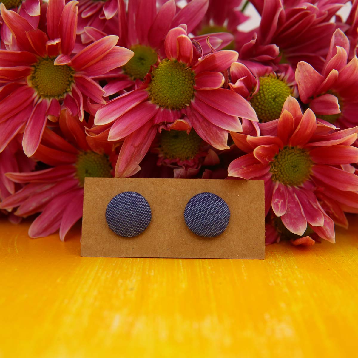 Ashy Handloom Stud Earrings
