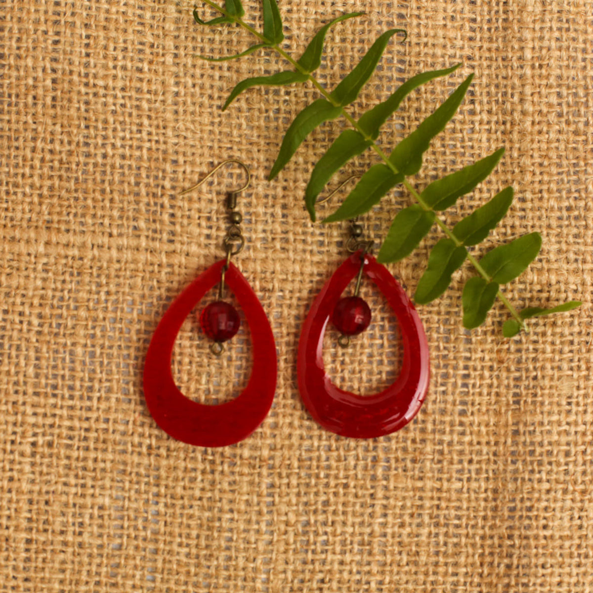 Tear Drop Resin Earrings