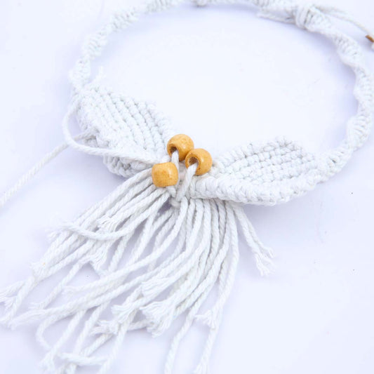 White Macrame Wreath
