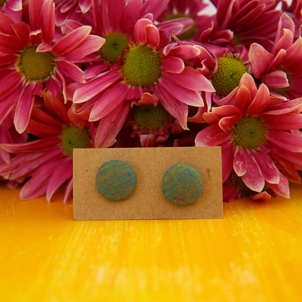 Palms Handloom Stud Earrings