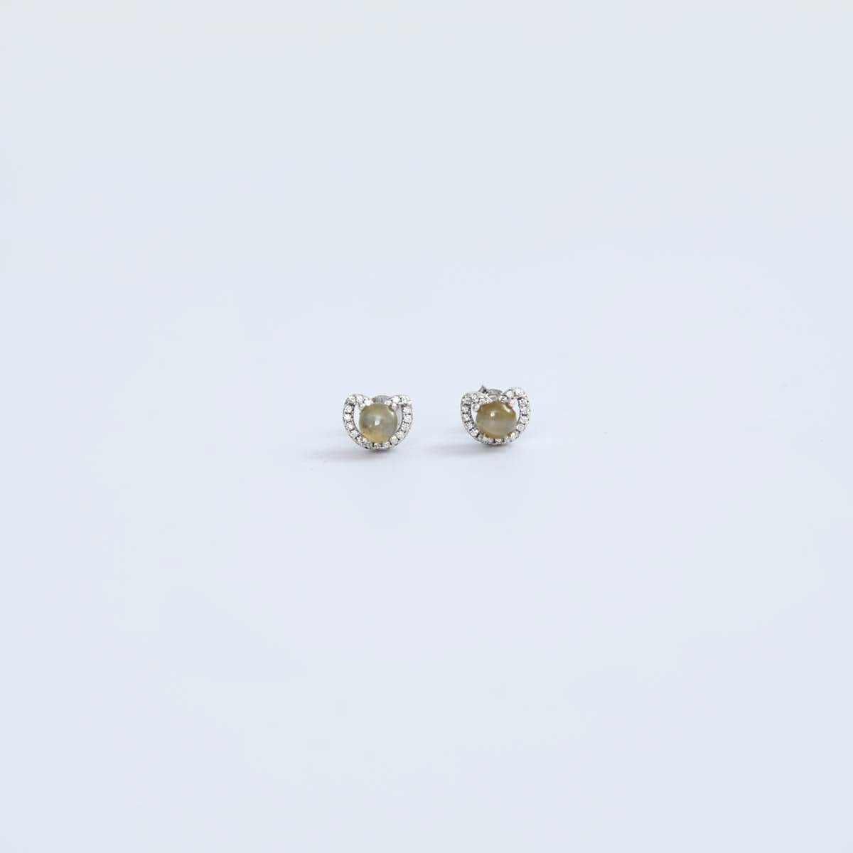 Silver Cat's Eye Set