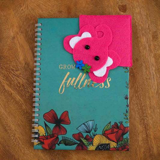 Pink Ellie Felt Bookmark