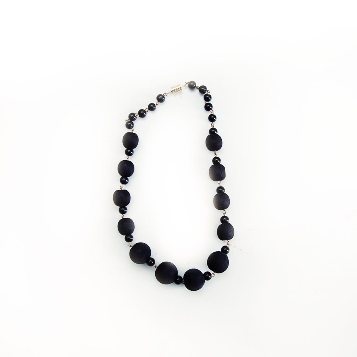 Black Beaded Necklace