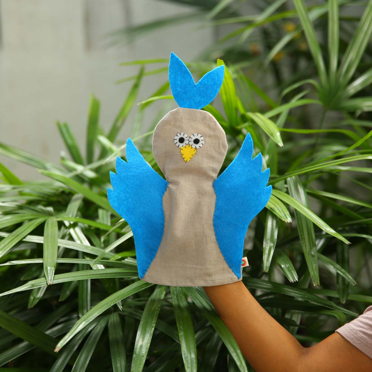 Blue Bird Felt Hand Puppet