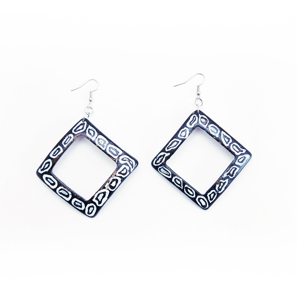 Autumn Coconut Shell Earrings