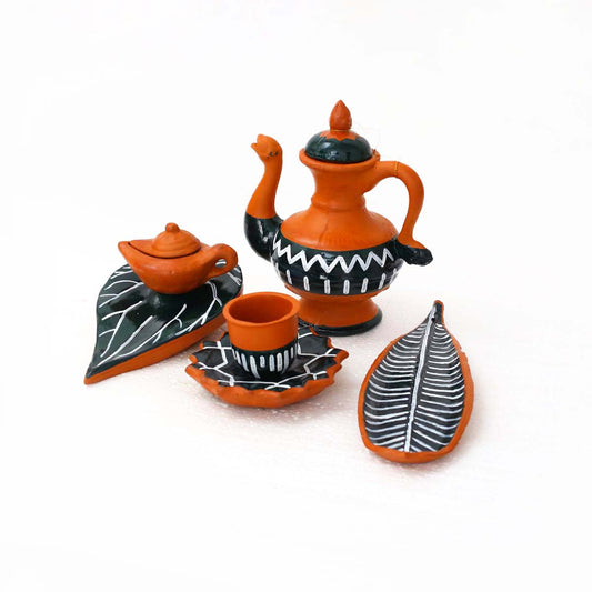 Clay Pooja Set