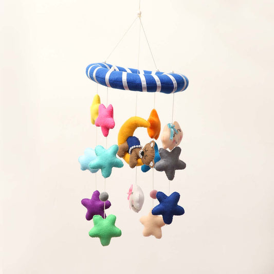 Cuddly Teddy Felt Cot Mobile