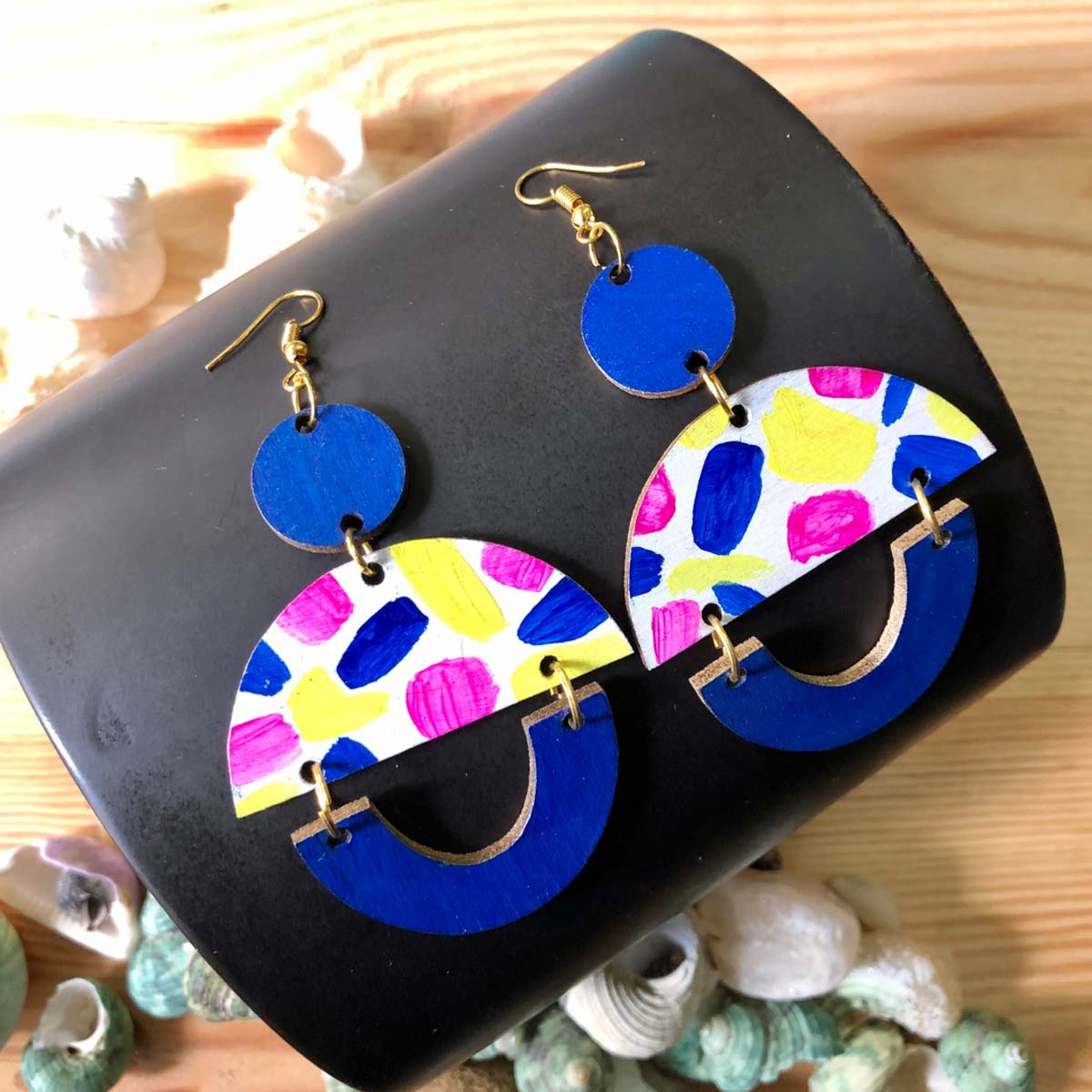 Candy Wooden Earrings