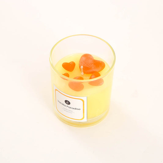 Vanilla Paradise Mini-Heart Candle