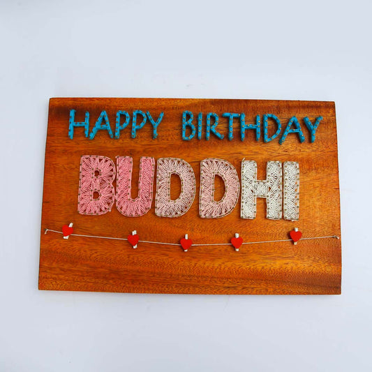 Birthday String Art Plaque