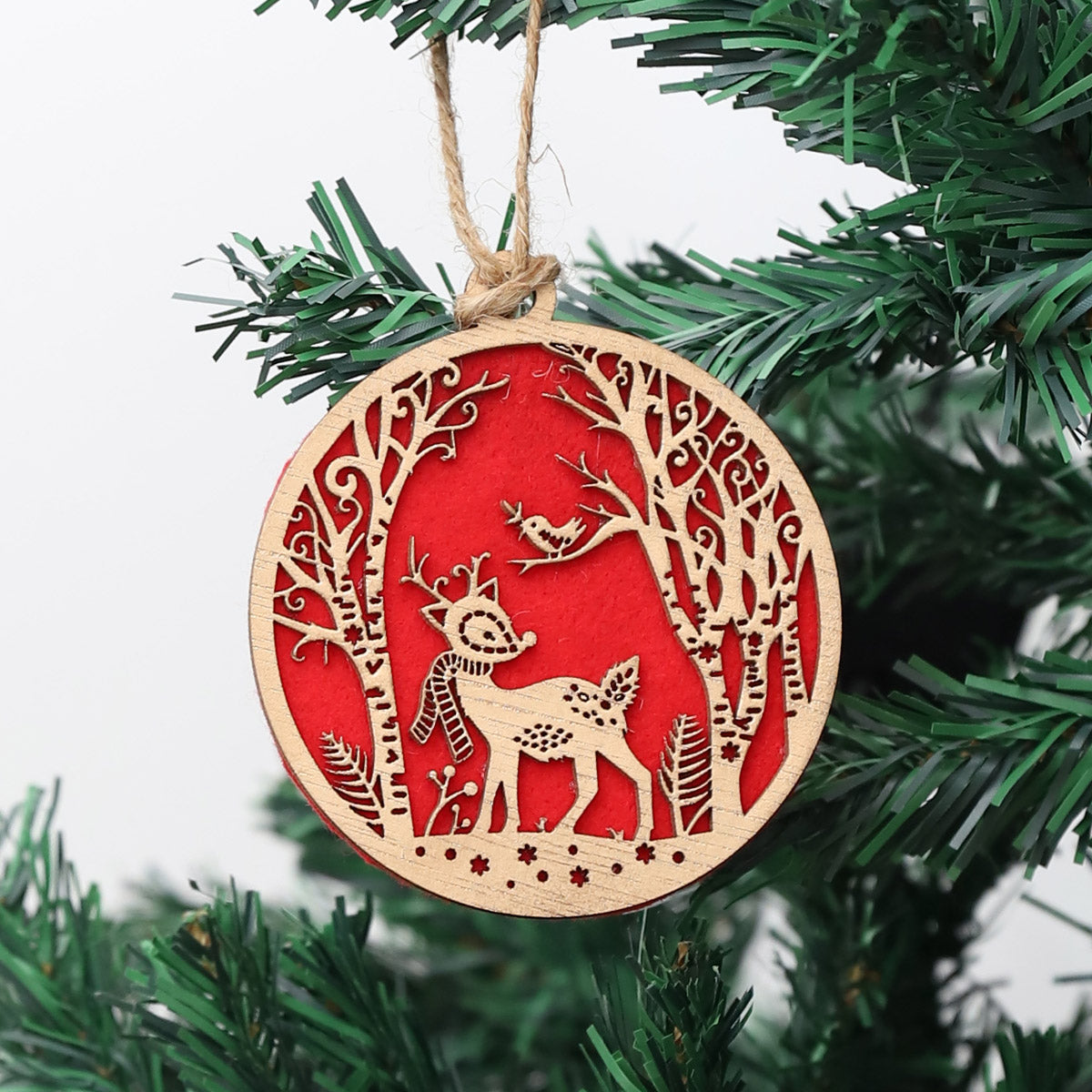 Noel Gold Wooden Christmas Ornament