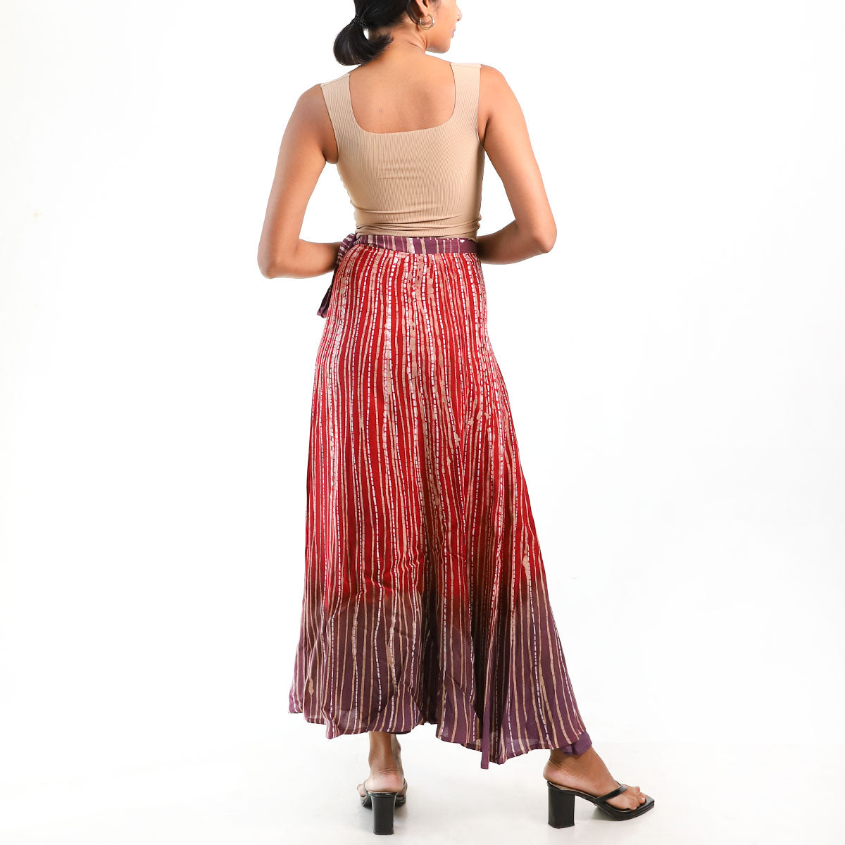 Crimson Mist Batik Skirt