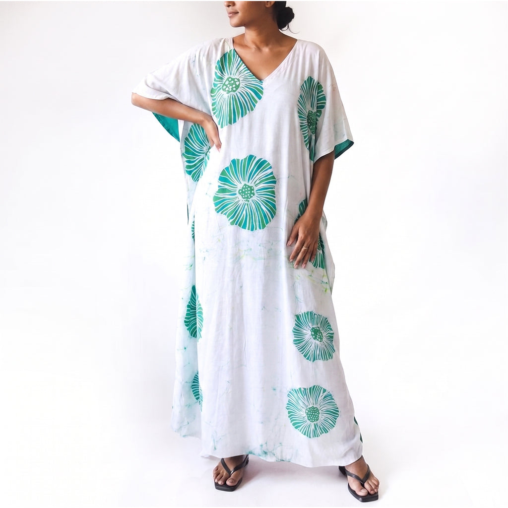 Meadow Bloom Batik Kaftan