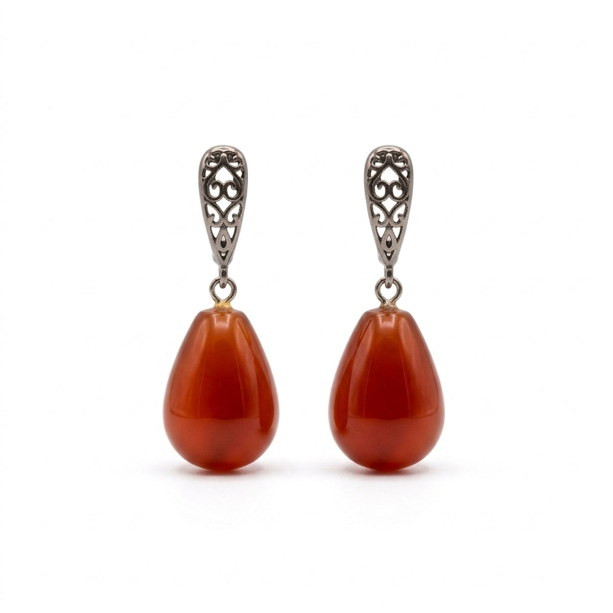 Crimson Glow Earrings