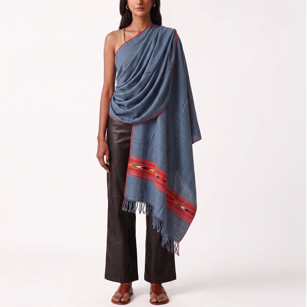 Indigo Mountain Shawl