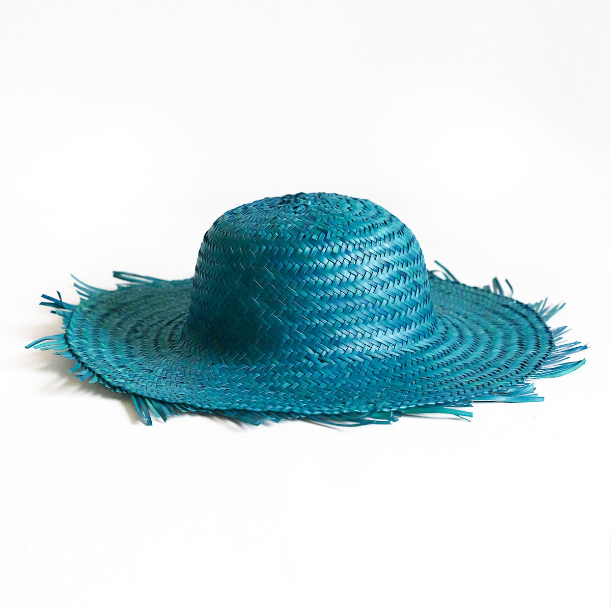 Ocean Breeze Blue Palmyrah Hat