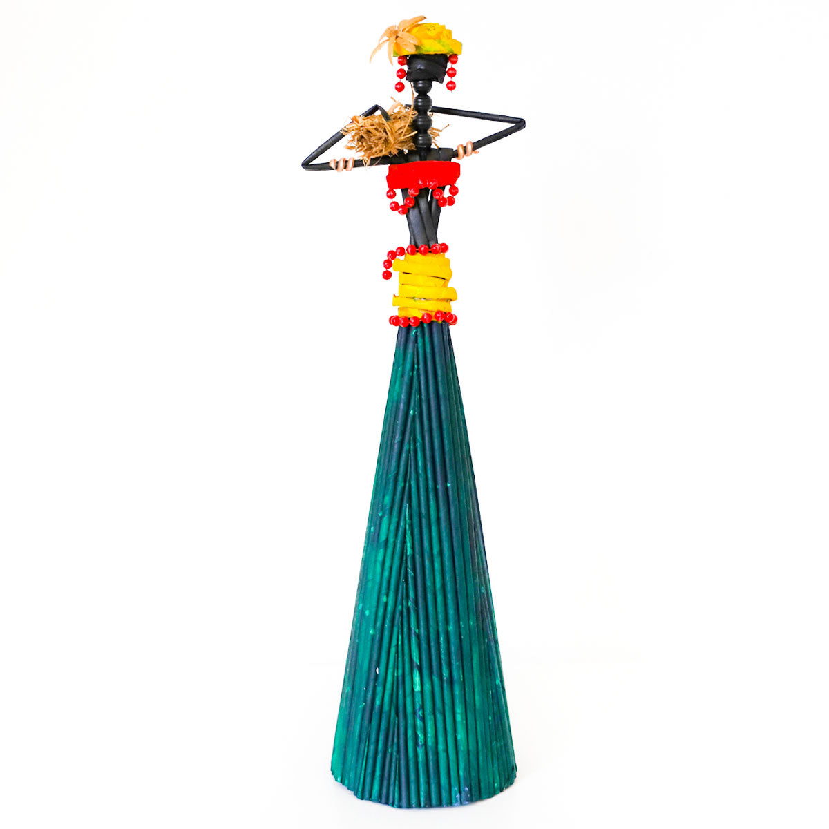 Green Jewel Paper Figurine