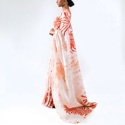 Island Fern Batik Saree