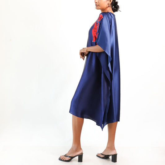 Tropical Hibiscus Batik Kaftan