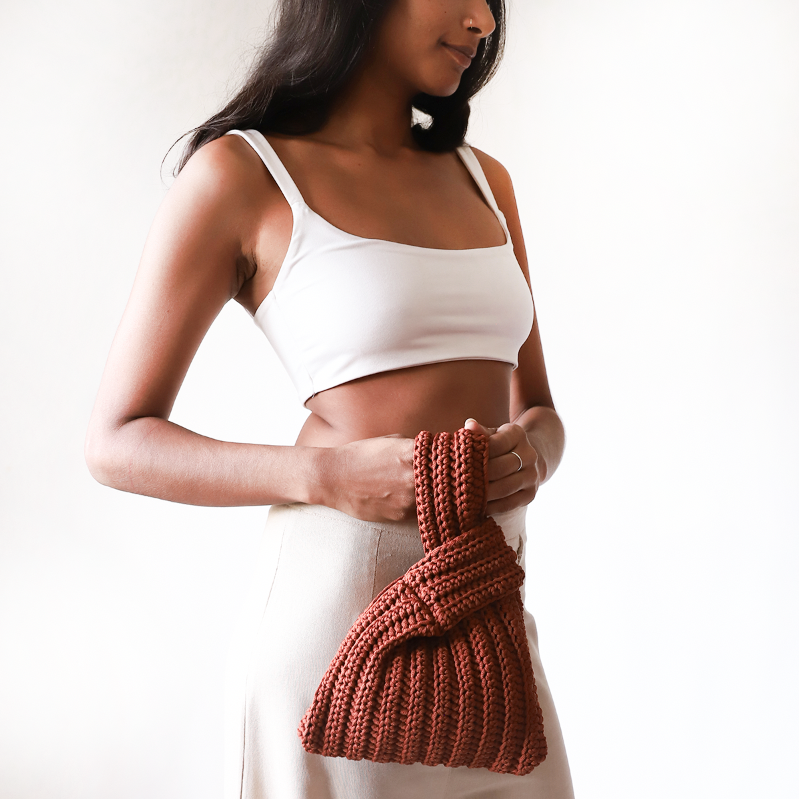 Cocoa Loop Crochet Bag