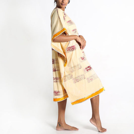 Mandarin Tie-Dye Kaftan