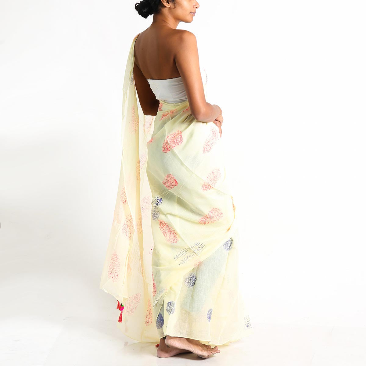 Sunny Block Printed Saree