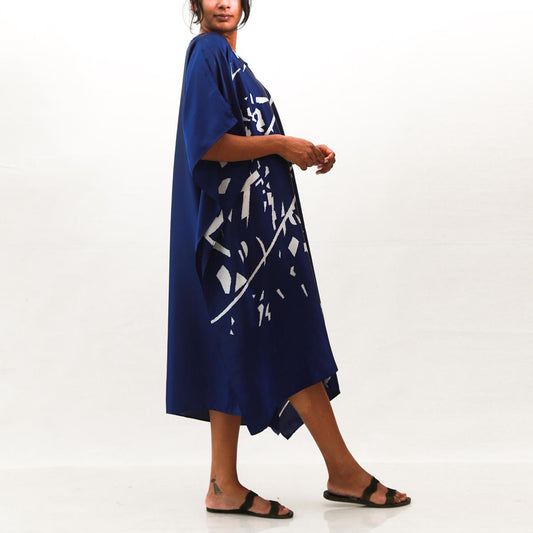 Midnight Splatter Batik Kaftan