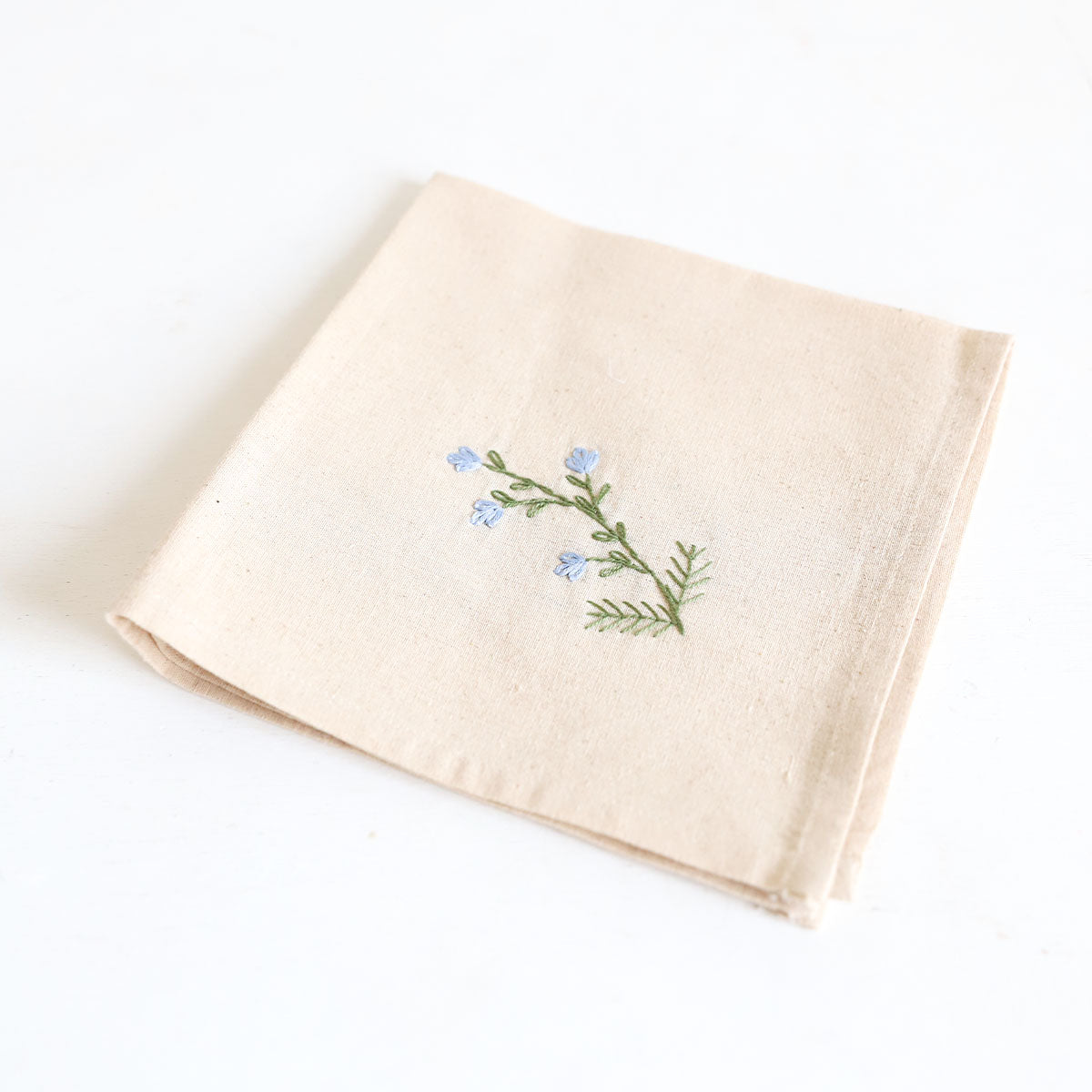 Sky Bloom Embroidered Napkin