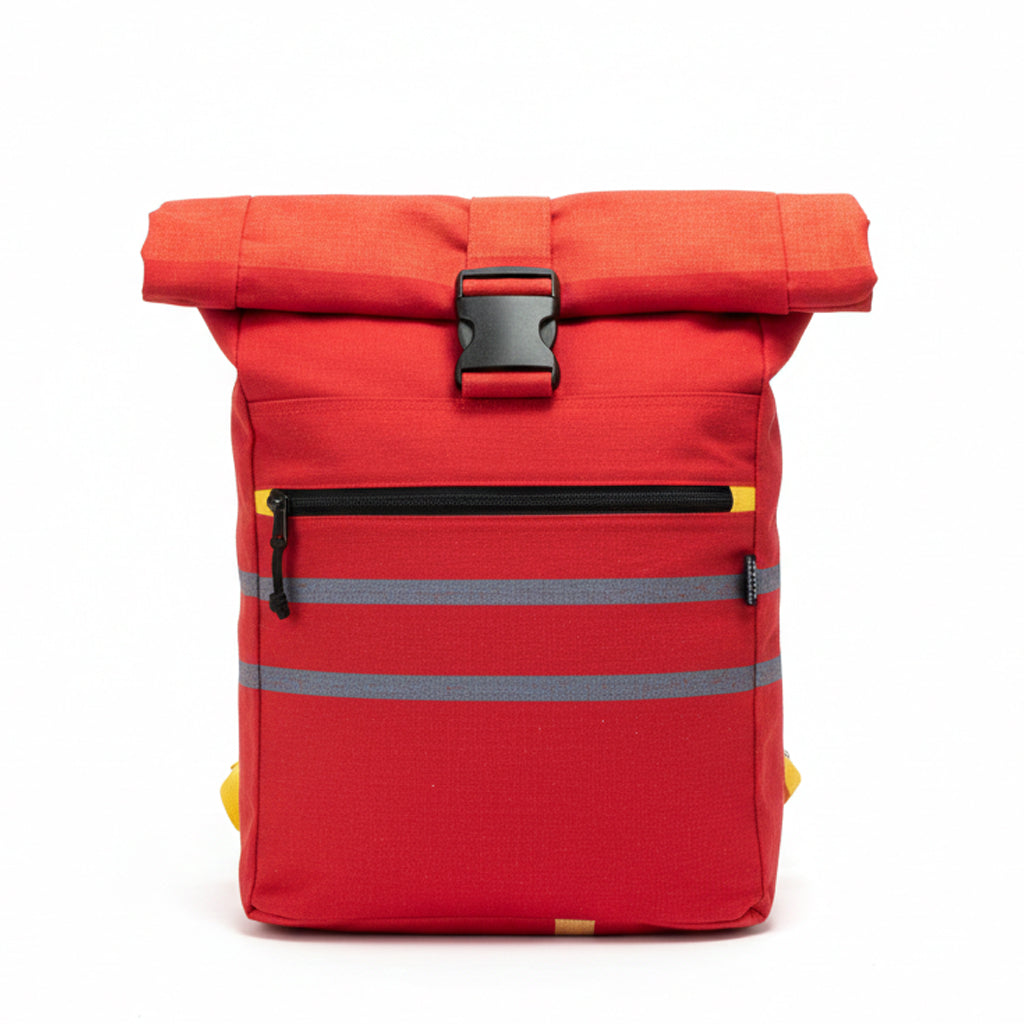 Red Roll Up Rucksack