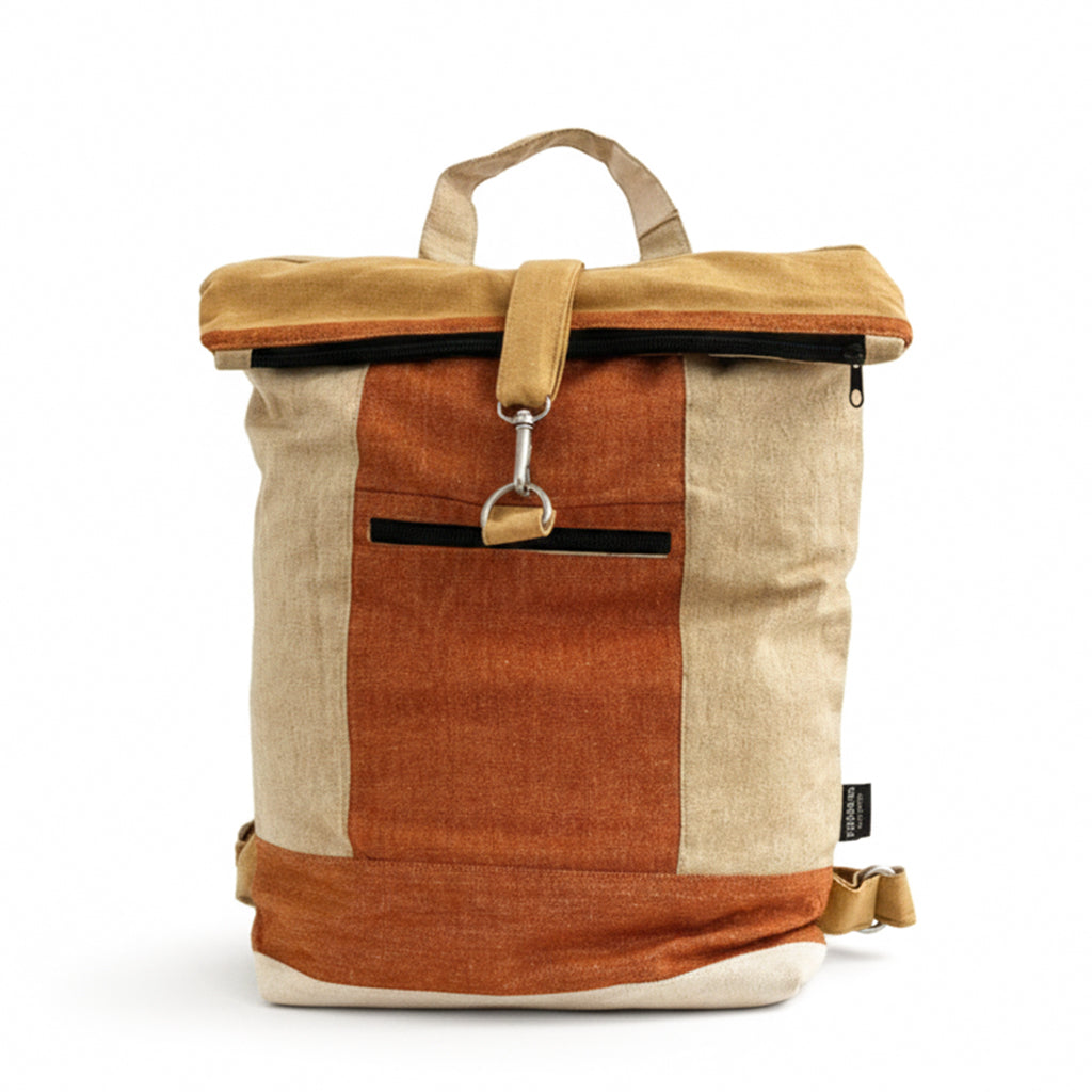 Caramel Handloom Rucksack