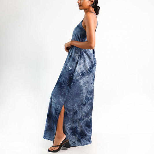 Deep Sea Tie-Dye Dress