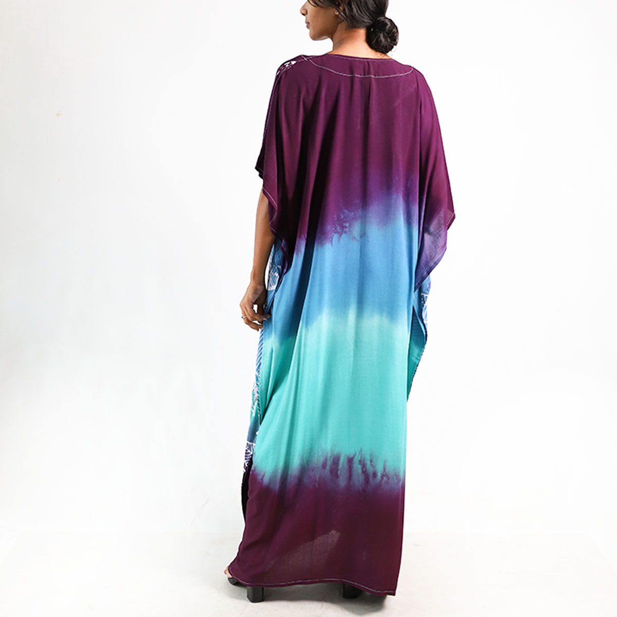 Serene Lagoon Batik Kaftan