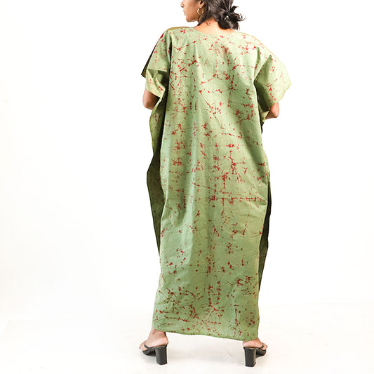 Crimson Canopy Batik Kaftan
