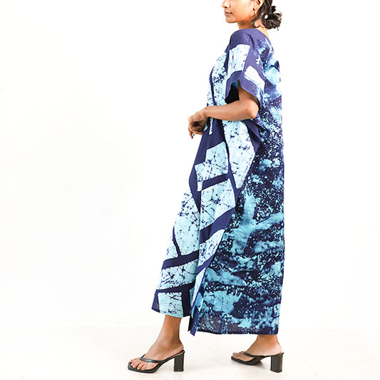 Sapphire Dream Batik Kaftan