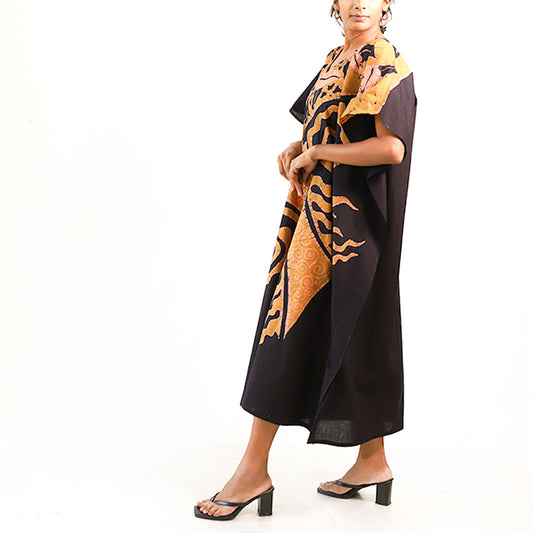 Fiery Dusk Batik Kaftan