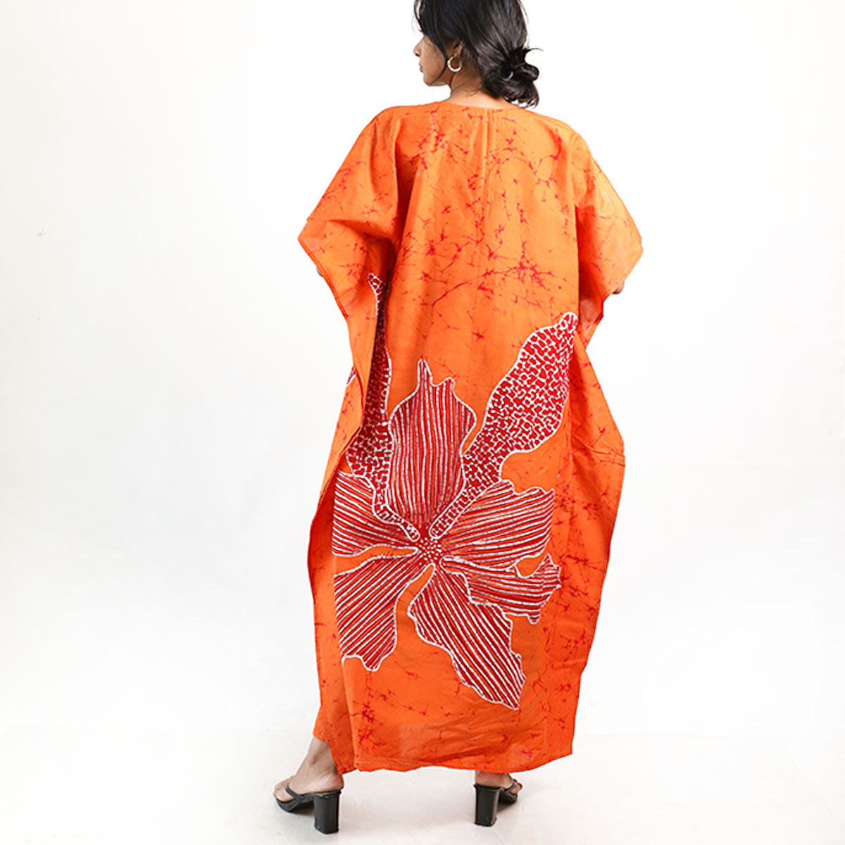 Ember Glow Batik Kaftan